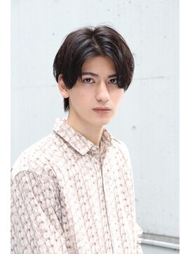 ネイビー(NAVY) 女子ウケ〇 簡単スタイリング韓流センターパートヘア