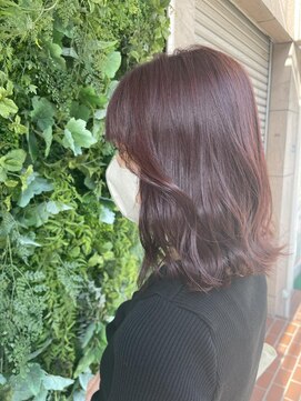 クレア 能見台(CREA) 横浜ブリーチなしカシスピンクカラー