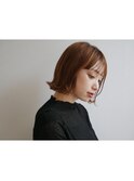 ショートボブ　アプリコットオレンジ【falo二子玉川】
