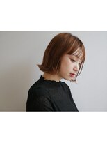 ファロ 二子玉川(falo)&nbsp;ショートボブ　アプリコットオレンジ【falo二子玉川】