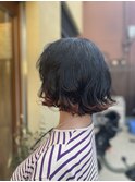 ナチュラルウェーブボブ