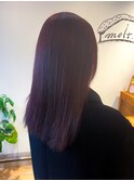 【早坂駆留】ブリーチなしダブルカラー大人可愛いワインピンク