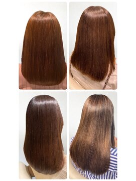 美容室フルール 艶感♪髪質改善カラー大人可愛いミルクティーベージュ