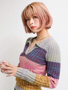 オンク 新宿(onk) 黒髪/グレーベージュ/レイヤーロング/前髪パーマ[新宿駅]