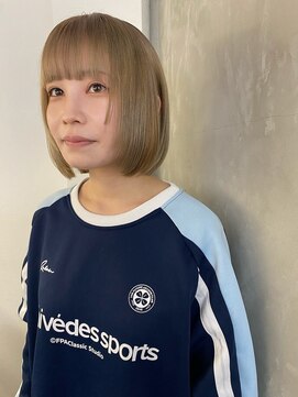 ソイ 下北沢(soi) smoky beige_ベージュ_ハイトーンボブ_下北沢