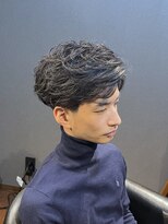 ビーダンディー(Bee dandy)&nbsp;ビジネスツーブロックショート ニュアンスパーマ サイドパート