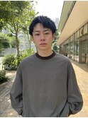 メンズショートパーマ/スパイキーショート/韓流マッシュ