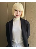 《OLTI》抜きっぱなしブロンド×フラットなボブ