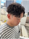 波巻きパーマツイストスパイラルパーマメンズカット名駅名古屋