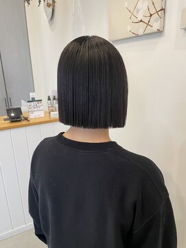 ナギ 栃木(nagi) 縮毛矯正×ぱつっとボブ