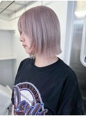 ハイトーンミディアムボブ顔周りレイヤー_ba540641