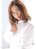 セミロング　ヴェールウェーブ　無造作　クセ毛風