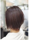 30代40代50代大人ナチュラルレイヤーシュートボブ　ブリーチ無し