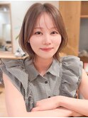 大人可愛い30代40代50代小顔◎マッシュショートボブウルフカット