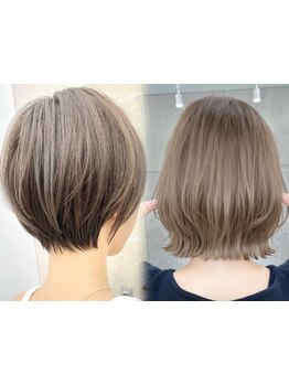 <大人女性のお悩みを解決>白髪を隠すのではなく活かす、白髪ぼかしハイライトなら"sand"へ*[名古屋駅]