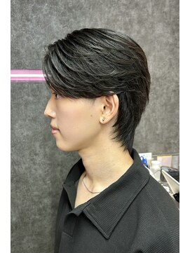 メンズサロン スライバイリアオオサカ(Sly By Ria OSAKA) ~毛流れセンターパートウルフ~【大阪】【梅田】