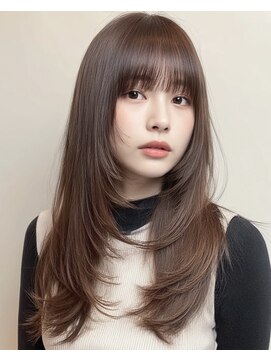 hum 立川【ハム】髪質改善・酸性ストレート・縮毛矯正 ココアベージュ/オリーブグレー/小顔/黒髪[立川/髪質改善]