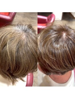 【白髪ぼかし*ゼロテクカラーが大好評】"暗く染めたくない""白髪を増やしたくない"全てを叶えます♪