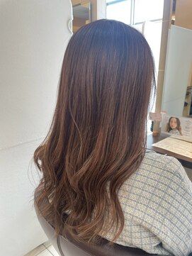 髪質改善/顔周りレイヤーカット/グレージュ[千葉/千葉駅]
