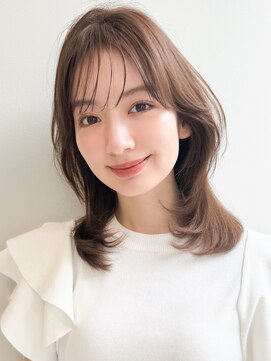 アグノス 青山(Agnos) イメチェン艶感美髪うる艶髪斜めバング大人可愛いこなれヘア