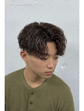 メンズ ラピス(Men's Lapis) ハイライト×パーマスタイル