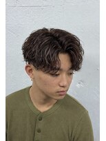 メンズ ラピス(Men's Lapis) ハイライト×パーマスタイル