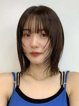 アイトーキョーエス 渋谷(AI TOKYO S) レイヤーボブ/オリーブベージュ/結べるボブ