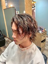 スタンドバーバー 柏(STAND BARBER)&nbsp;MEN’S HAIR/サーフカール/刈り上げセンターパート/<理容室>