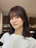 フェイス 石川町 (FACE) くびれレイヤー×トレンドワインレッド