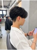 リバースセンターパート/曲がる縮毛矯正/酸性縮毛/毛流れ/新宿