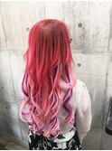派手髪カラーMIX
