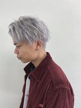 カフネ ジュントス ヨロ(Cafune' juntos YOLO) 《メンズスタイル》シルバーホワイト　ホワイトブリーチ