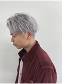 《メンズスタイル》シルバーホワイト ホワイトブリーチ