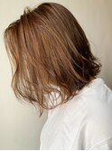 ブラウンアッシュ_ココアブラウンフリンジウェーブ_ba274382