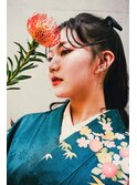 梅田成人式前撮りヘアメイク