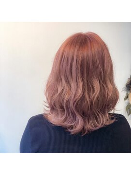 アニータバイガネイシャ(Aujua anita by ganesha) ピンクモカブラウン#髪質改善#長浜#ブリーチ#ダブルカラー