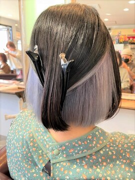 ヘア メイク ココ(hair make coco) ブリーチ★ホワイトパープル