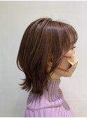 ストロベリーティー+ミディアムウルフ