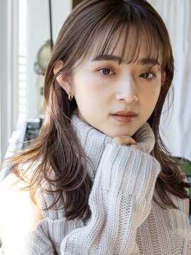 アフロート ギンザ(AFLOAT GINZA) 【白川】20代30代40代ぱっつん前髪パールミルクティー23.1.27