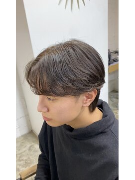 オムデュー(HOMME DEUX) 【KAITO】センターパート×ニュアンスパーマ