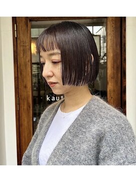 カウチ(Kauti) 前上がりボブ ショートバング