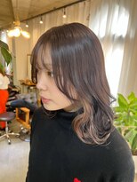 キング 梅田(K!ng)&nbsp;【梅田】インナーカラーインナーミルクティーベージュ艶髪カラー