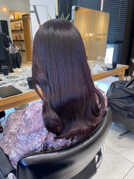 ヘアサロン ガリカ 表参道(hair salon Gallica) ブリーチなしダブルカラー/艶髪大人ラベンダーグレー