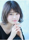 yuragi鈴木 ふんわりミディアムボブ×フォギーアッシュ