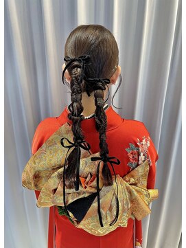 アロー(arrow) 成人式ヘア ツインアレンジ【moemi】