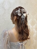 フレア(FLAiR) パーティーヘアセットふわふわハーフアップスタイル