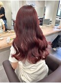 7936ラベンダーパープルハイトーンダブルカラーレイヤーカット