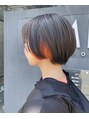 アミックス ヘアワークス 本店(AMIX hair works) インナーオレンジカラー☆はっきりしたオレンジを出してます♪