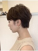 30代40代ハンサムショートベリーショート髪質改善根元パーマ