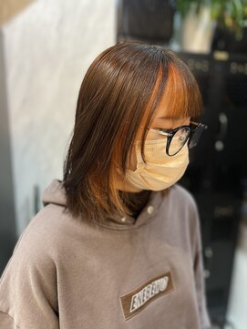 ヴァイス 渋谷店(VAICE) オレンジカラーのデザインカラー/推しカラー/ブリーチ1～◎